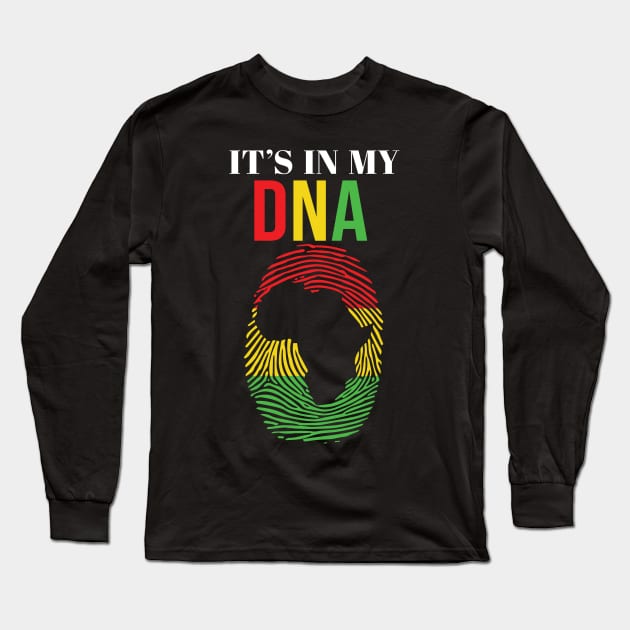It's in my DNA, African American, Black Lives Matter Long Sleeve T-Shirt by UrbanLifeApparel